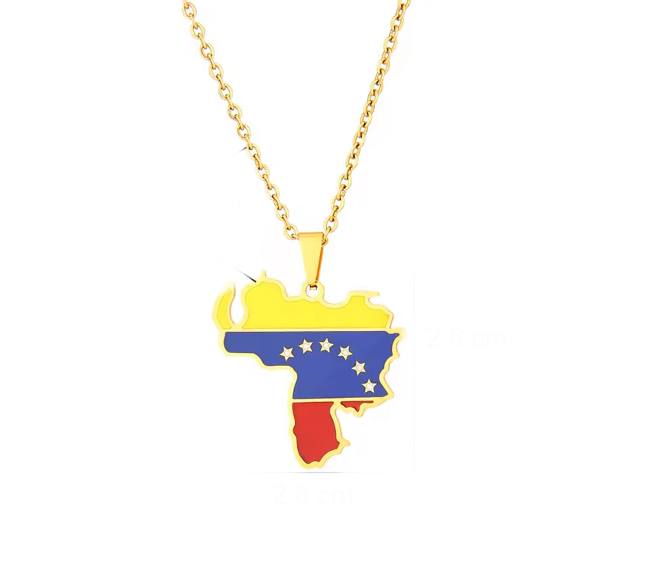 “Venezuela” Map Necklace