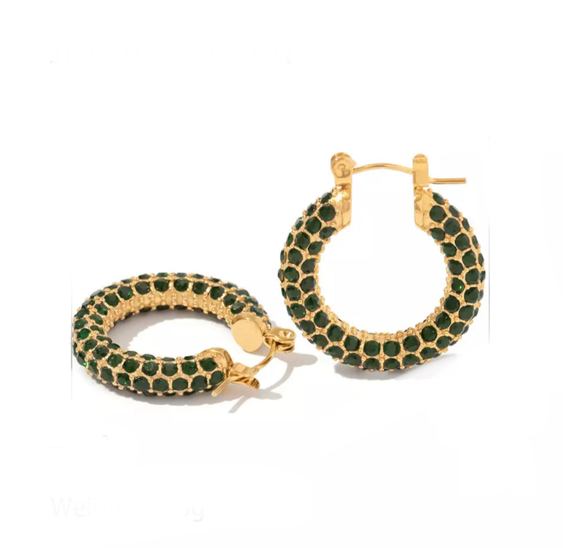 Green Hoop Earring’s