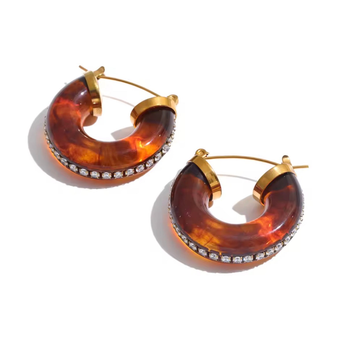 “Fall” amber Earrings