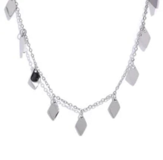 Rombo Silver Necklace