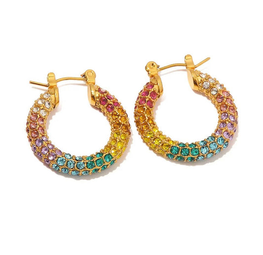 Colorful Hoop Earrings