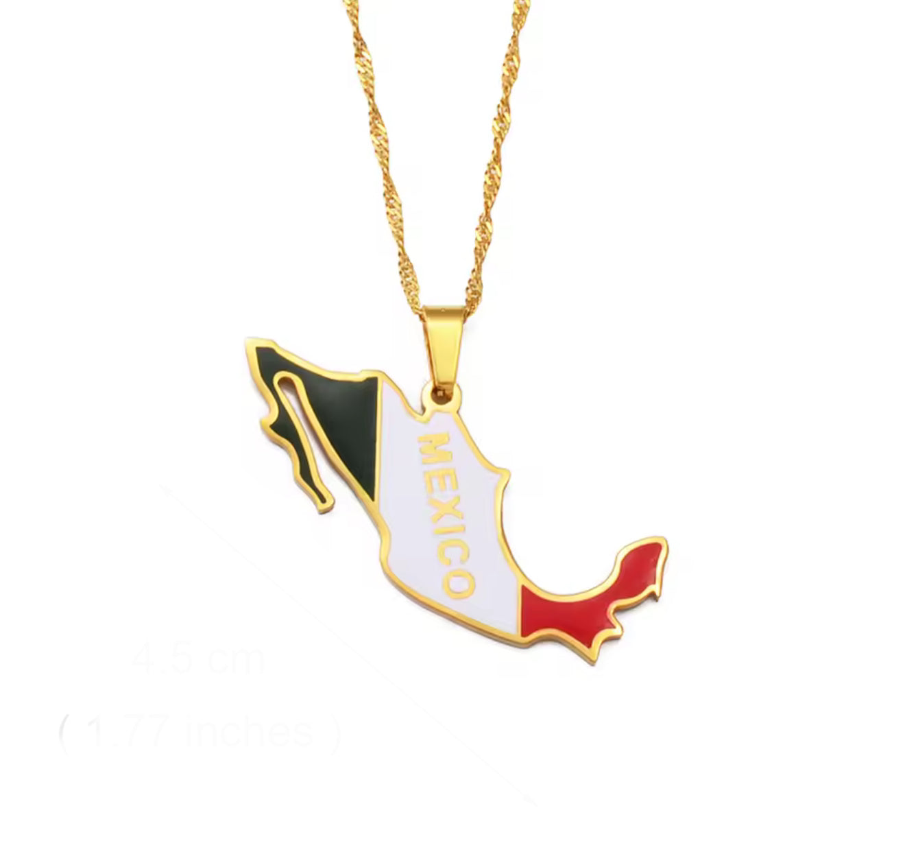 “México” map Necklace