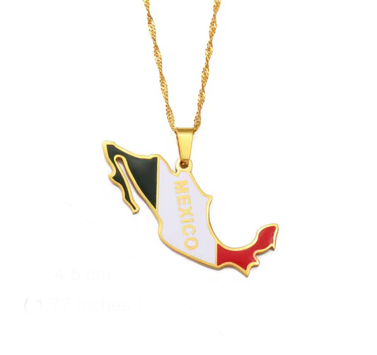 “México” map Necklace