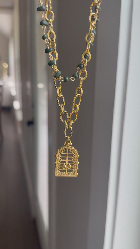 “Threshold” two Layers Necklace